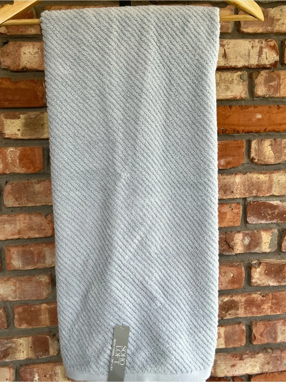 Soho Light Blue Bath Towel - Soft Textured Weave